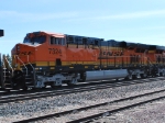 Close up of BNSF 7324 as she rolls west with the Z CHI-SSE